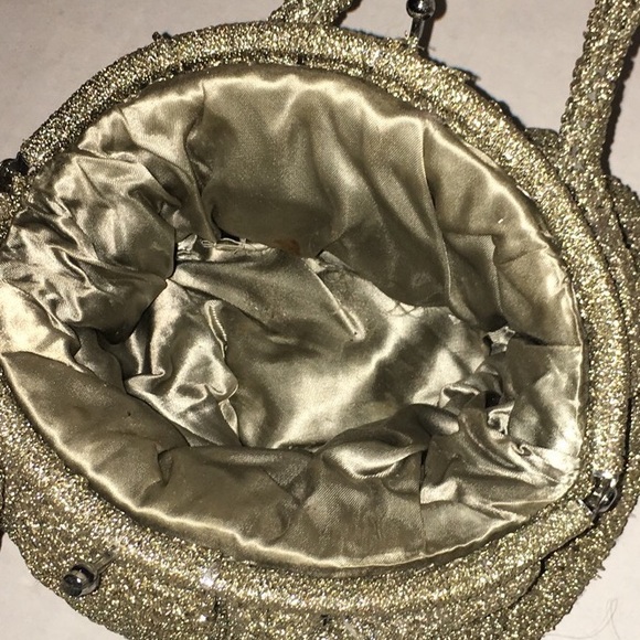 Vintage crocheted woven Heirloom Clutch Purse Bag - Picture 6 of 7